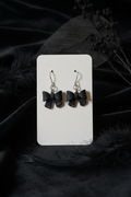 Black Bow Earrings — Grounded Dark Boho