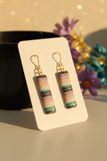 Multicoloured Stripe Bar Earrings — Clear Focus